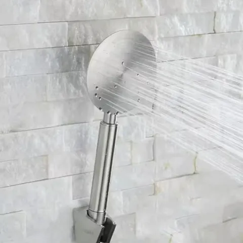 304 스텐 소재 심플 원형 샤워기 헤드 고압 샤워헤드