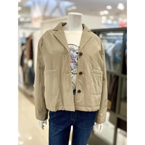 후라밍고 세이브존01 카라넥 루즈핏 누빔 점퍼 F30224220