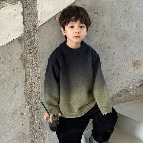 [베이비맥스] 로건 그라데이션 니트 티셔츠 R10631