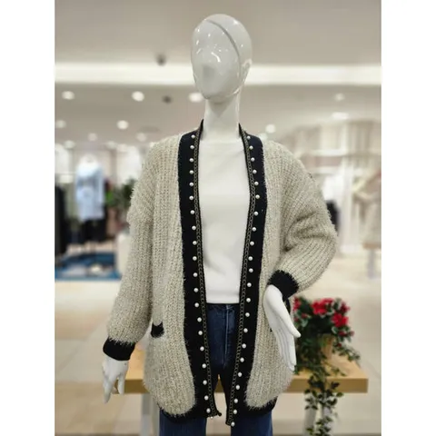 [포커스] 포커스 금사 진주 롱 가디건 FW3K7KC0389