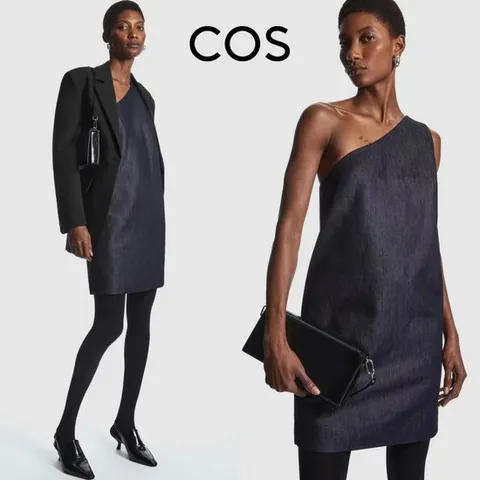 코스 Cos CO550AA73IKK 여자 원숄더 데님 미니 원피스 드레스