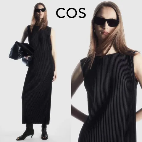 코스 Cos CO550AA67LCQ 여자 민소매 플리츠 맥시 원피스 드레스