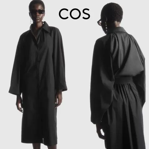 코스 Cos CO550AA21WNI 여자 볼륨 벨티드 미디 셔츠 원피스