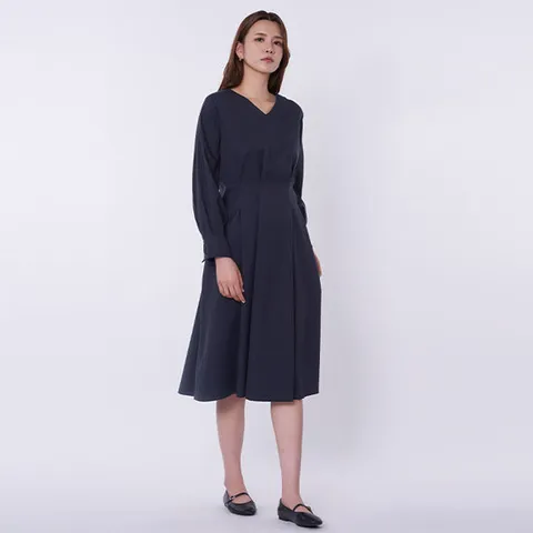 [빌드]BOSO606 핀턱 페미닌 원피스/빅사이즈/미시/여성/간절기