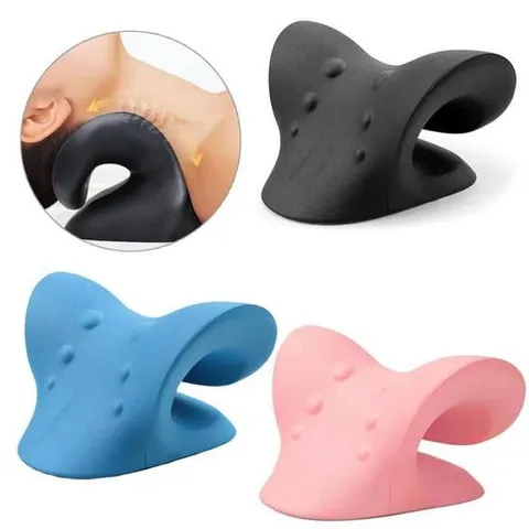 [프로셀러] 양방향 경추마사지베게 C형 쿠션 베개 목 경추 마사지