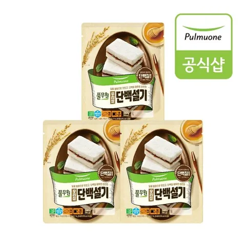 [풀무원] 우리쌀 단백설기 (360g)X3개