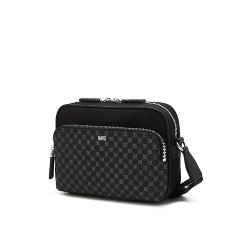 [ 롯데백화점 ][닥스ACC] 블랙 DD 패턴 미니크로스백 DBBA4E594