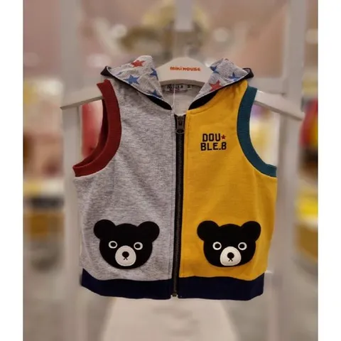 [ 현대백화점 ][미키하우스10] DB 비쿤 주머니 후드조끼 16O125701-87 면조끼