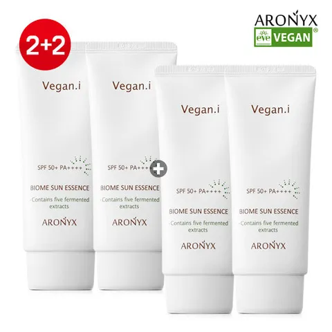 [아로닉스] 비건아이 바이옴 선에센스 50ml 2+2 / 수분 선크림