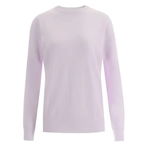 [샵앤]여성 베이직 라운드 간절기 이너 9컬러 니트 티셔츠 JG-WKN-1565-연보라