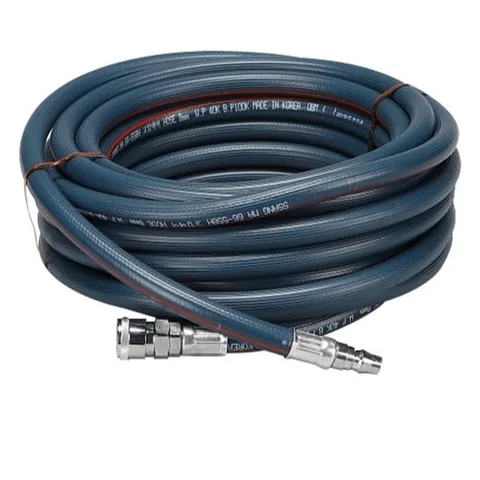 정원호스 에어임팩호스 8mm30M군청색 고압분사기