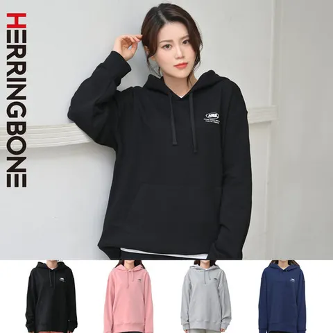 [헤링본] 여자 루즈핏 후드티 맨투맨 봄 가을 겨울 무지 티셔츠 긴팔 상의 트레이닝복 TE101W