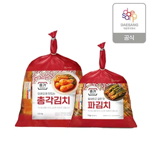 종가 총각김치 2.3kg+파김치1kg