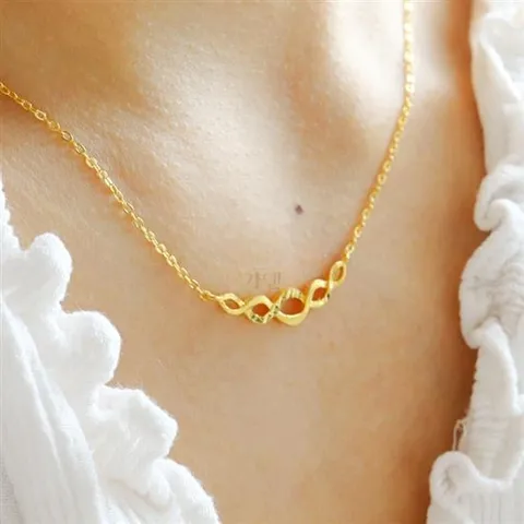 [가앤] 24k순금 물결 목걸이 3.75g