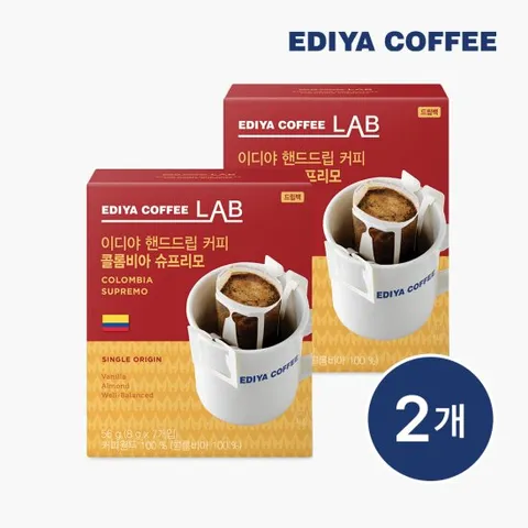 [이디야] 핸드드립 콜롬비아 슈프리모 7T x2