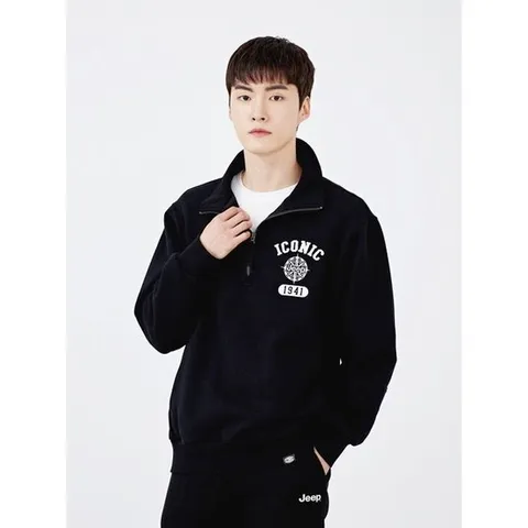 [ 롯데백화점 ][지프] 반넥 RIB 맨투맨 티셔츠 JN1TSU815