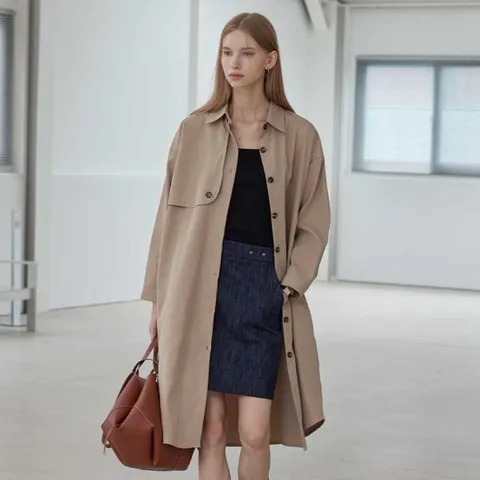 [리안뉴욕][공식] 클래식 트렌치 원피스