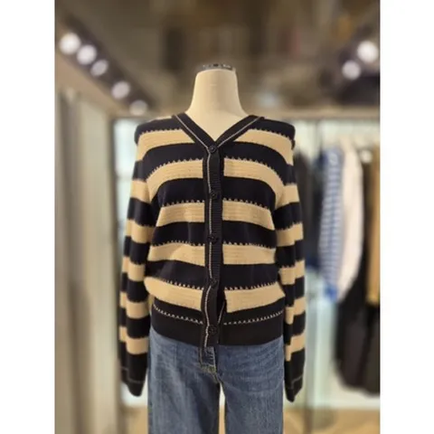 [ 현대백화점 ]나이스크랍 (N234PWKA04) 스트라이프 니트 가디건