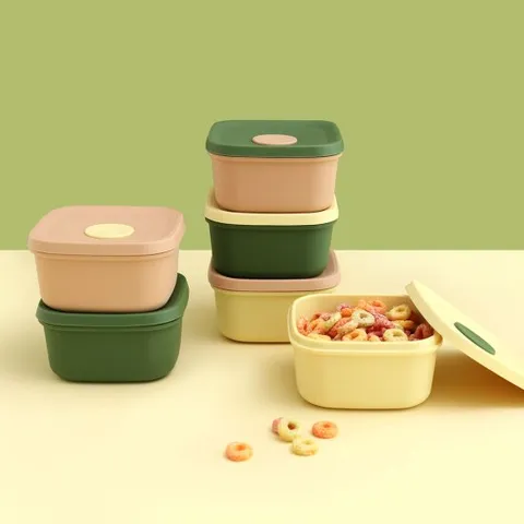 [3팩세트] 실리콘 밀폐용기 밥팩 냉동밥 보관용기