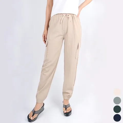 [NK아울렛]엔케이아울렛 B-여성인견카고9부바지 여자 조거 팬츠