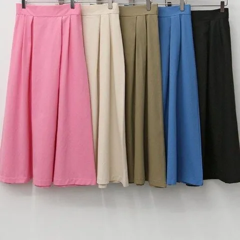 [캣츠원피스][캣츠원피스]국산 밴딩 데일리 면 핀턱 롱스커트