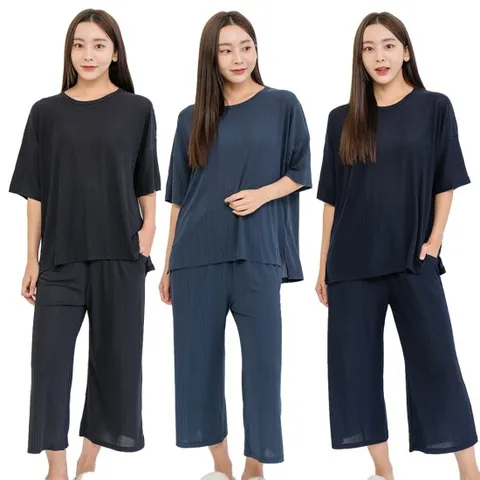 이라인 쿨모던 플리츠 상하의세트 여름상하