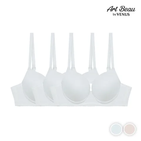 [비너스 아르보] 인견 솔리드 와이어 브라 A~B컵 3매입(SSET771)