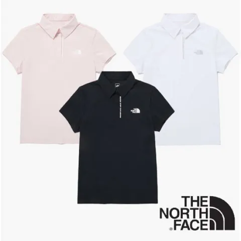 [ 현대백화점 ]노스페이스 여성 아이스 그린 냉감 반팔 카라티 NT7PQ31 YDH