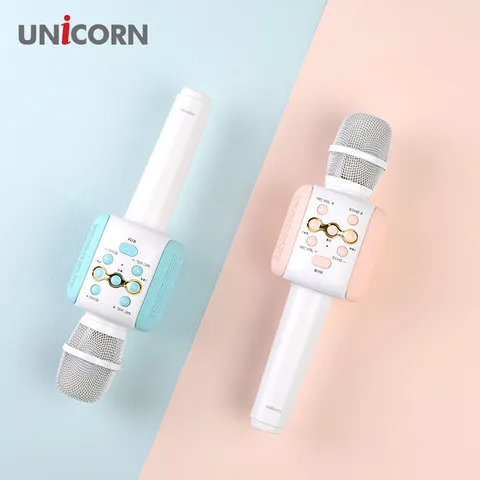 유니콘 블루투스 노래방마이크 파스텔톤 무선마이크 KTV-300G