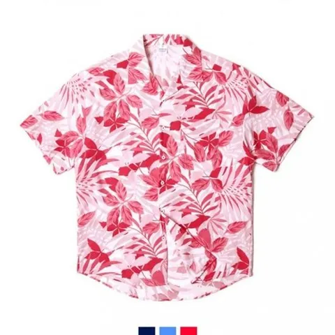 셔츠 플로라 하와이안셔츠 오버핏 반팔 하와이안 커플