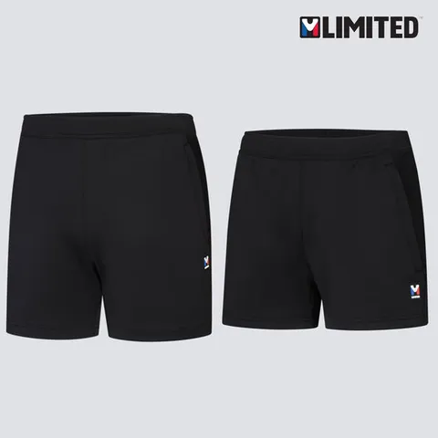 엠리밋 3부 반바지 541542_16 블랙 니트 런닝 운동