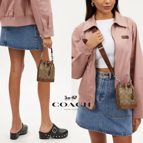 코치 COACH CR145 cpb 여자 가방 Mini Bucket 크로스 토트백