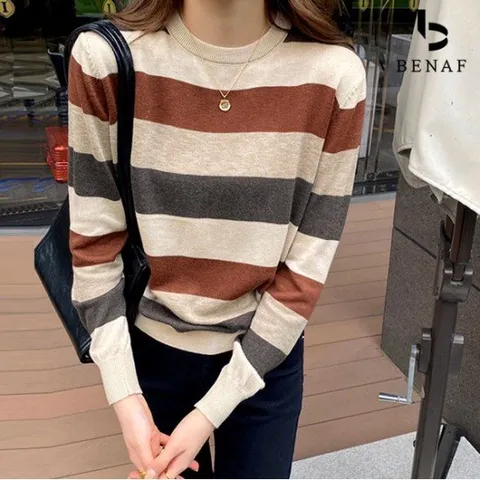 도브 멀티 배색니트_BJ3LK001