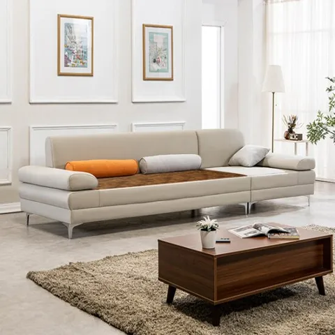 현대의료기 모짜르트SF 온열 4인소파 카우치 황토숯볼 흙소파