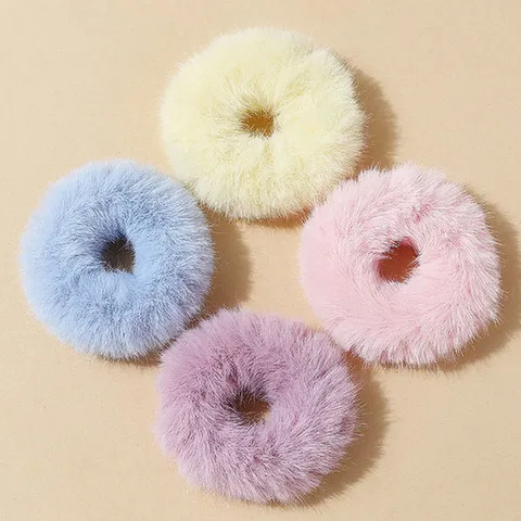 HOTBBA / 밍크 털 머리끈 스크런치 URK085