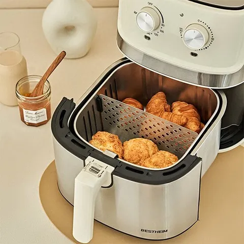 [베스트하임] 더 건강한 올스텐 에어프라이어 5.5L 블랙/아이보