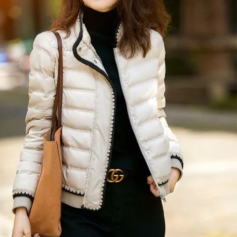 여성 패딩 숏패딩 경량 봄가을점퍼