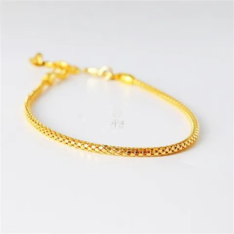 [가앤] 24k순금 심플 신반짝 뱀 체인팔찌 3.75g