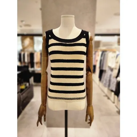 [ 현대백화점 ]지고트 스트라이프 골지 니트 JP3E1PO623