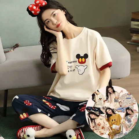 [로즈엘리][반팔 잠옷세트 7종] 부들부들 반팔+반바지 여름 파자