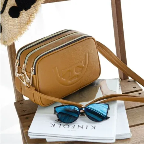 3중 지퍼 여성 미니 크로스백 카메라백 소지품 가방