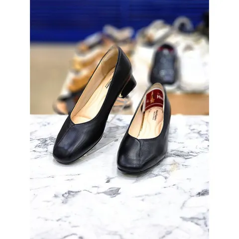 [허시파피]여자 3Cm 소가죽 펌프스 심플 구두 WOISKN293