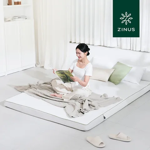 [리뉴얼 출시]지누스 그린티 플러스 메모리폼 토퍼 10cm S 싱글 매트리스 침대 바닥