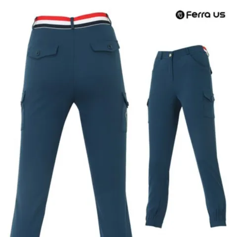 [티엔디]여성 여름 골프웨어 골프 반 조거팬츠 카고 바지