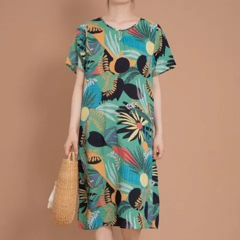 엄마옷 마담블리 BD000038 오션반팔원피스