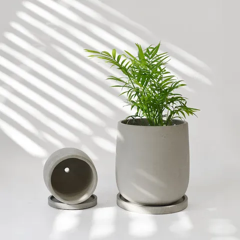 마이플랜트 폴리 크렘팟 11호 빈티지 수입 화분 받침 세트