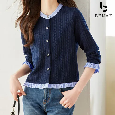 [베나프]드라마 프릴 가디건_BI1GD001