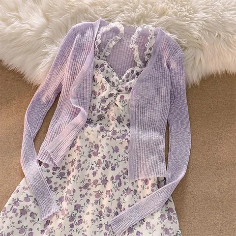 [아리엘스타일]러블리 화사한 봄데이트룩 보린꽃원피스세트