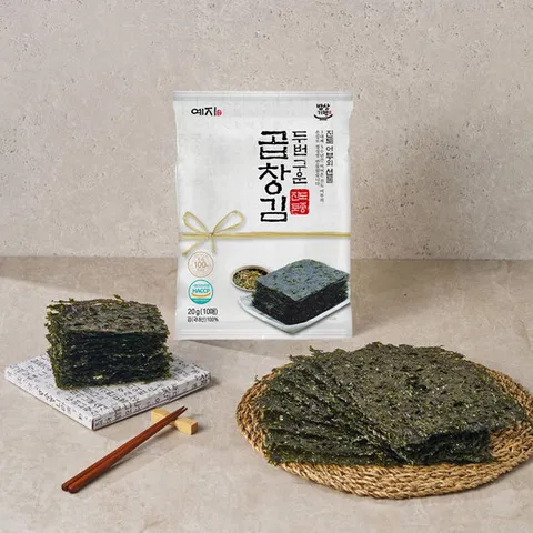 예지김 진도 명품 두번구운 곱창김 10매(25g) x 20봉