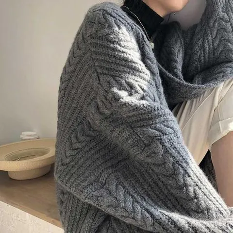 [프로셀러] 여자 겨울 레이어드 롱 가디건 루즈 핏 사무실 코디